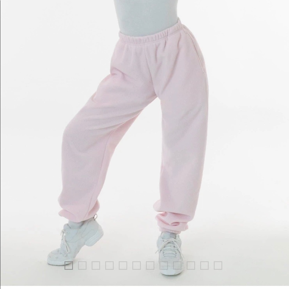 Unisex White Fleece Sweatpants